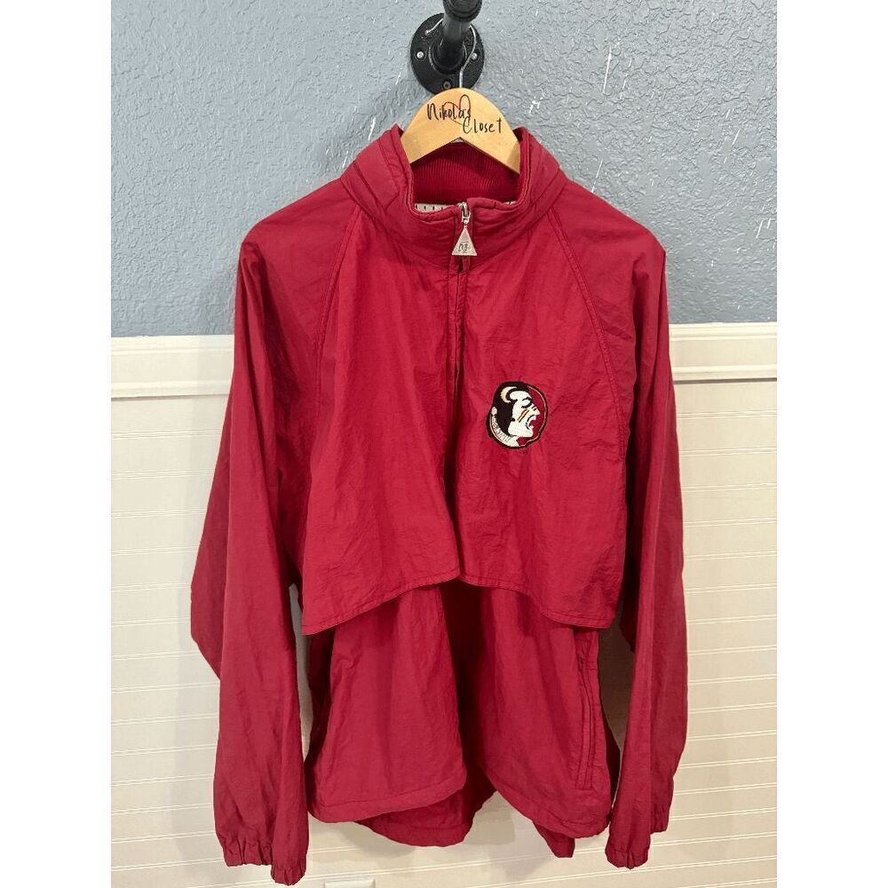 Florida State Seminoles Men's Pro Player NCAA Full Zip Football Jacket Red